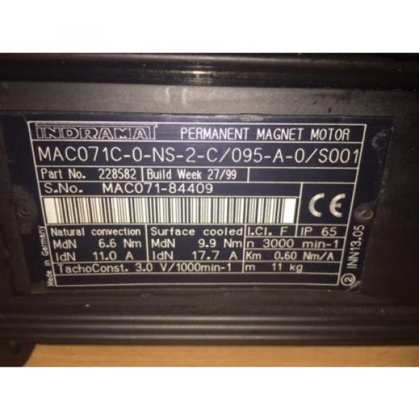 Indramat/Rexroth MAC071C-0-NS-2-C095-A-0S001 Servo Motor #7 image