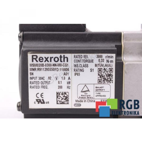 MSM020B-0300-NN-M0-CG1 R911295550 01KW 92V 1A 200HZ 3000R/MIN REXROTH ID27471 #6 image