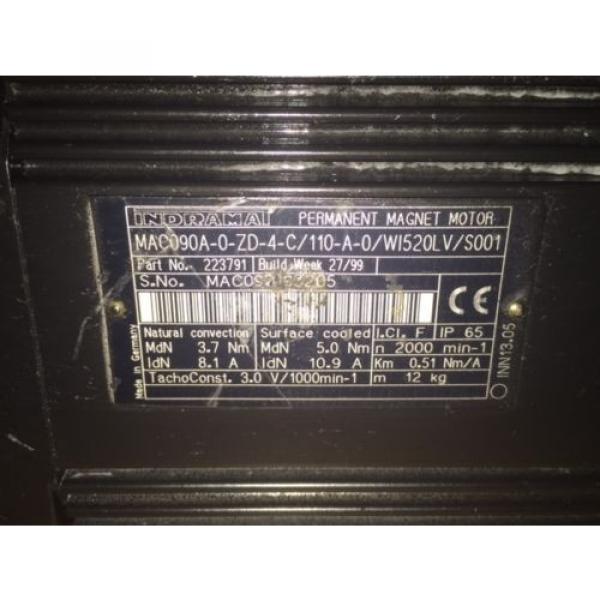 INDRAMAT/REXROTH MAC090A-0-ZD-4-C/110-A-0/W1520LV/S001 #8 image