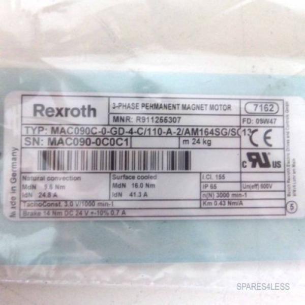 REXROTH Servomotor MAC090C-0-GD-4-C/110-A-2/AM164SG/S013 R911255307 OVP #2 image