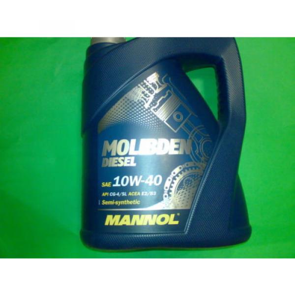 5L MANNOL Molibden Diesel 10W-40 API CG-4/CF-4/SJ Motoröl Öl 10W40 ACEA E2/B3/A2 #2 image