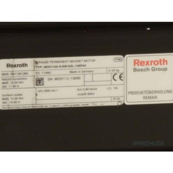 REXROTH Servomotor MDD112A-N-020-N2L-130PA0 REM #2 image