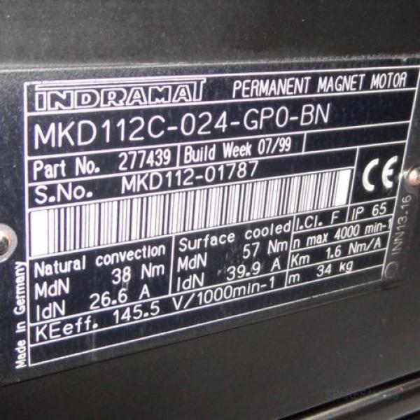 Rexroth Indramat Servomotor MKD112C-024-GP0-BN GEB #2 image