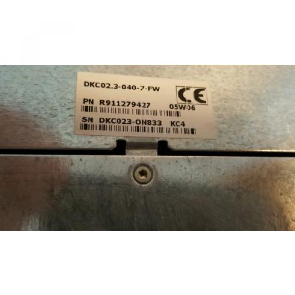 REXROTH INDRAMAT DKC023-040-7-FW SERVO DRIVE W/ FIRMWARE R911279427 USED #2 image