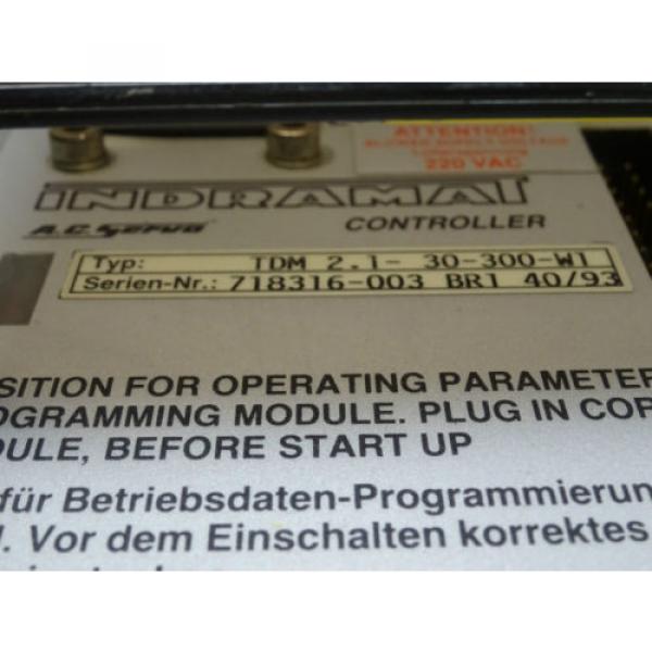 Rexroth Indramat AC Servo Controller TDM 21-30-300-W1 #3 image