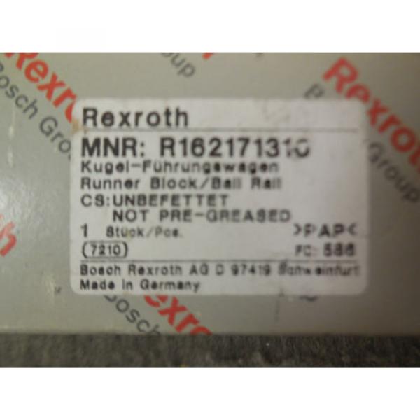 Origin REXROTH LINEAR BLOCK BEARING R162171310 #2 image