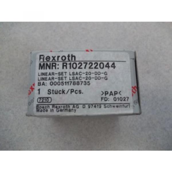 LOT OF 2  Origin MATCHING REXROTH R102722044 LINEAR-SET  LSAC-20-DD-G   BUSHINGS #2 image