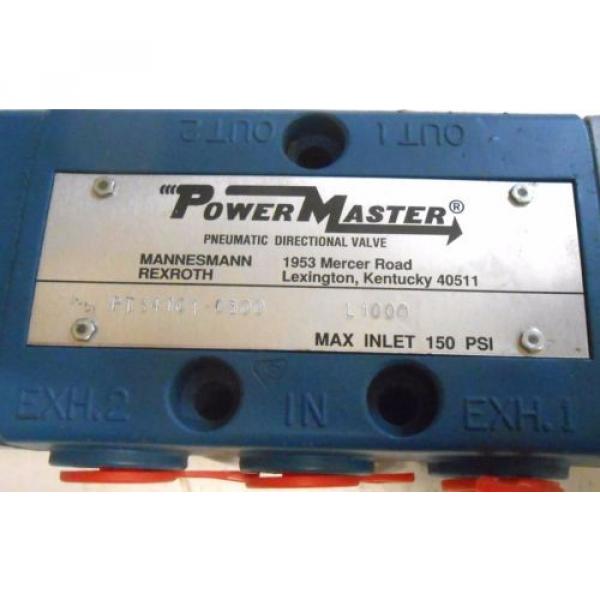 REXROTH, POWERMASTER, PNEUMATIC DIRECTIONAL VALVE, PT34101-0300, L1000 #2 image