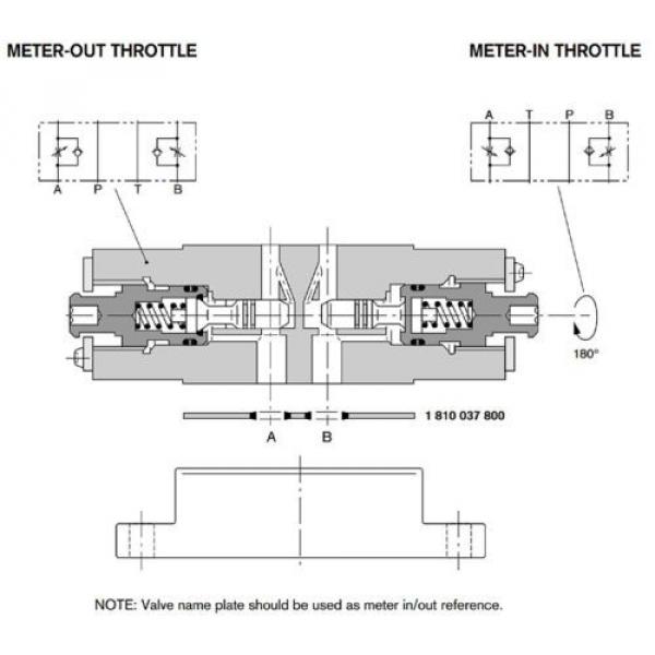 Bosch Rexroth 9 810 161 089 Modular Hydraulic Meter In/Out Interchangeable Valve #2 image