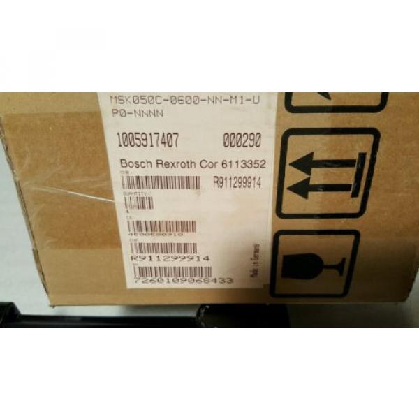 REXROTH R911299914 PERMANENT MA0600GNET SERVO MOTOR MSK050C-M1-UP0-NNNN , NOS #4 image