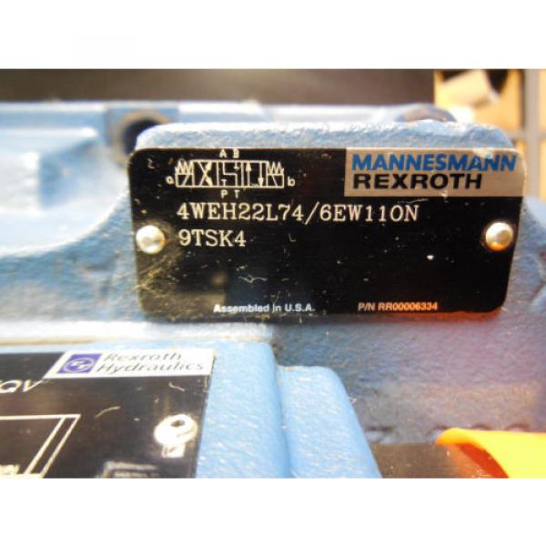 Origin REXROTH DIRECTIONAL VALVE # W4EH22L74/6EW110N9TSK4 #3 image