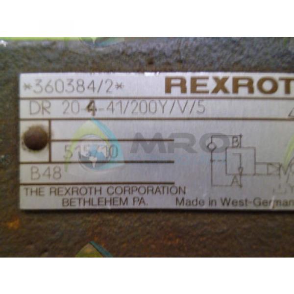 REXROTH DR 204-41/200Y HYDRAULIC VALVE USED #1 image